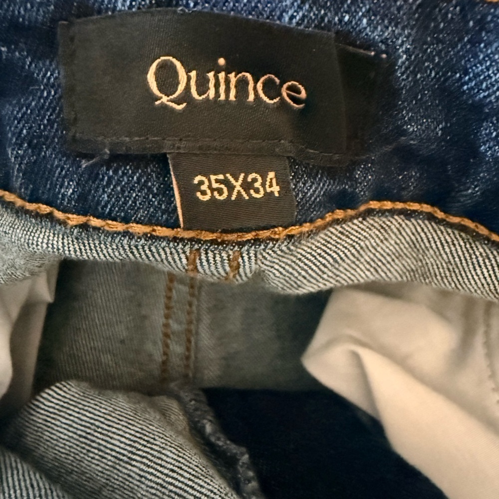 Quince Warren Stretch Slim Straight Jeans 35x34 - Picture 5 of 9